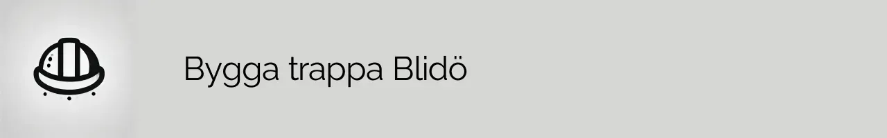 Bygga trappa Blidö